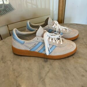 adidas Spezial Suede Sneakers in Pale Blue and Gum